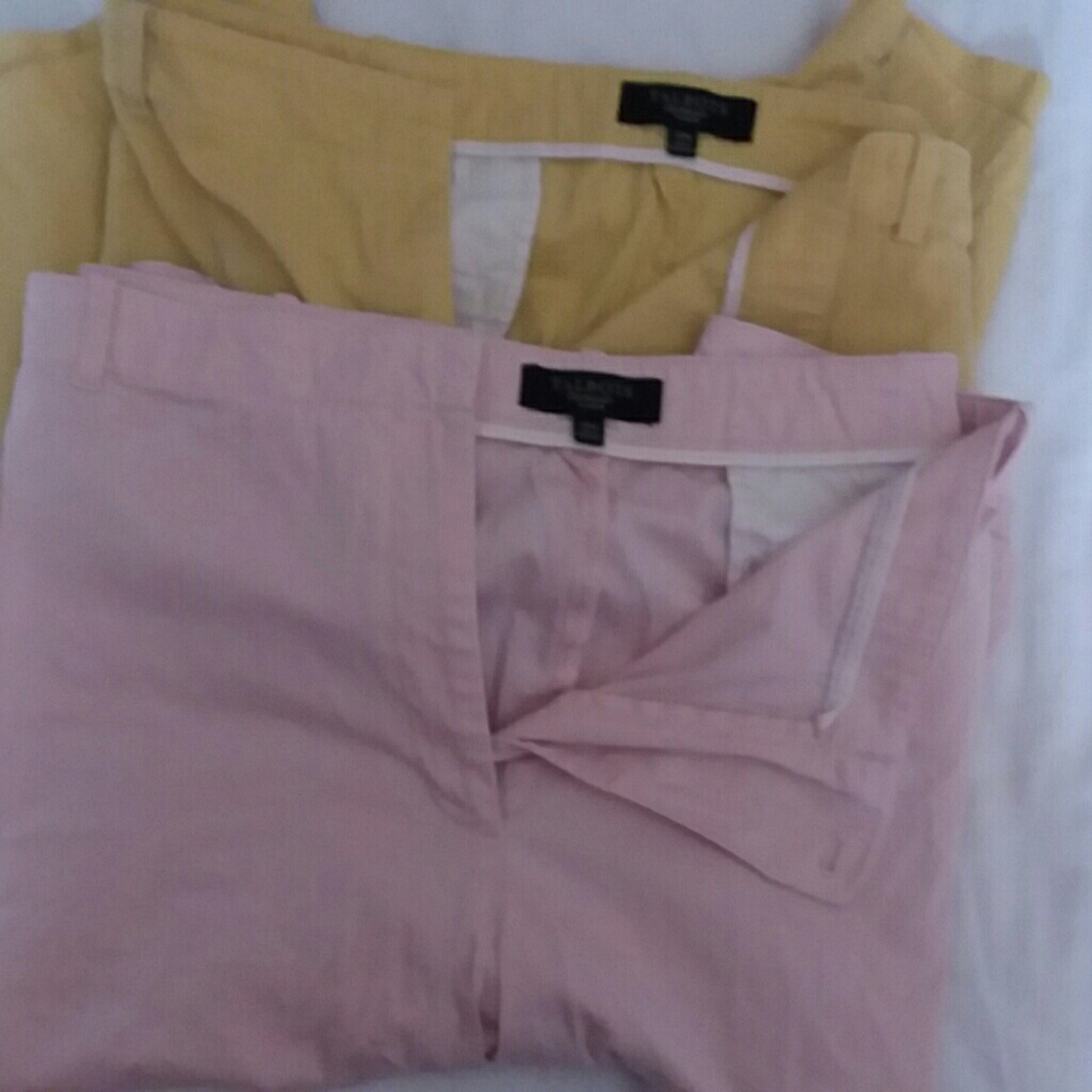 SOLD....Talbots Bermuda Shorts 1 pink and 1 yellow
